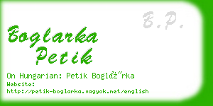 boglarka petik business card